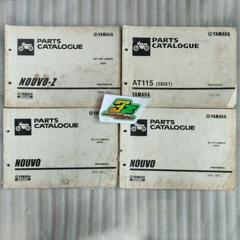 Buku book parts catalog parts catalogue nouvo lele nouvo z original ygp nos