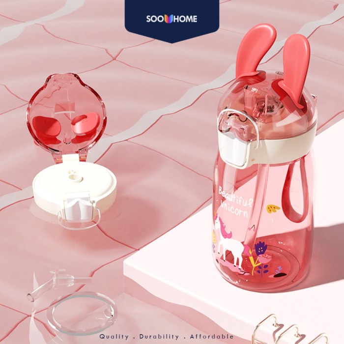Botol Minum Anti Bocor Tidak Bau Warna Warni Portable Anti Sedak Dewasa P6H8 Terbaru Unik Lucu Remaj