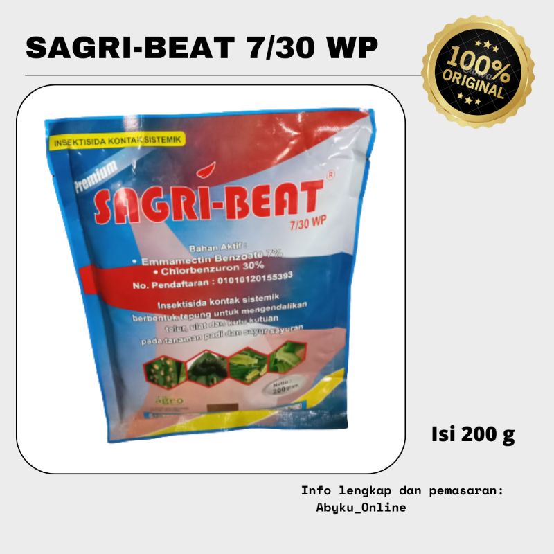 INSEKTISIDA SAGRI+BEAT 7/30 WP- 200gram