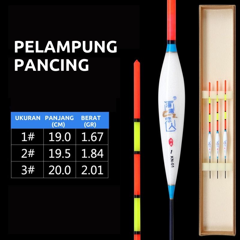 Holiven Pelampung Pancing Ringan dan Kuat 5pcs / Pelampung Pancing Warna Neon Malam Hari Ramah Lingkungan Isi 5 Buah