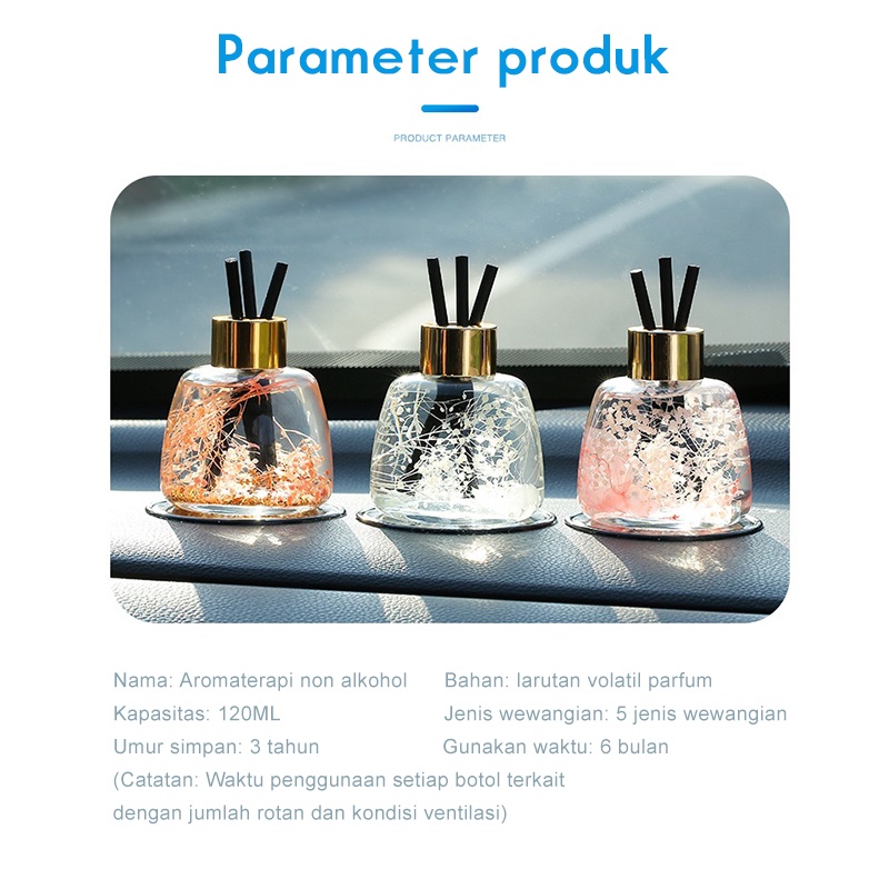 Holiven Aromaterapi Minyak Esensial Ornamen untuk Mobil wangi Bunga Parfum Mobil Penghilang Bau Mobil 120ml