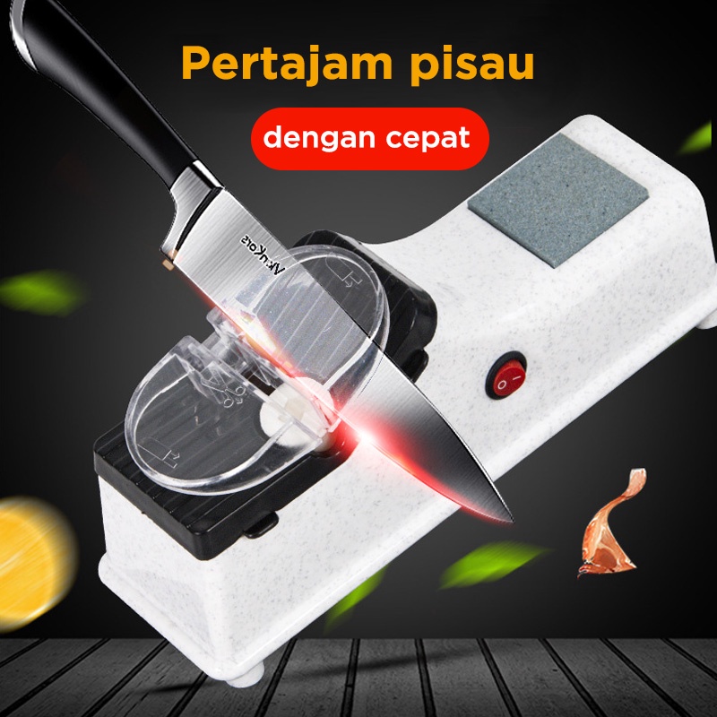 Holiven Alat Pengasah Pisau Gunting Otomatis Cepat dan Tajam Bahan PP PC