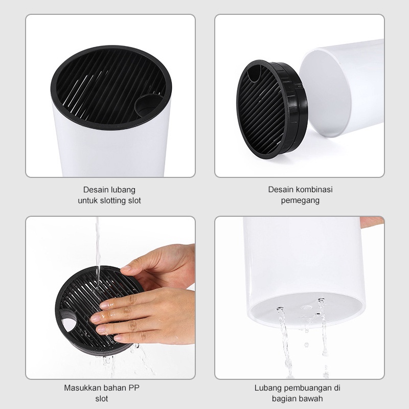 Holiven Set Pisau Dapur Kombinasi 5pcs Stainless Steel