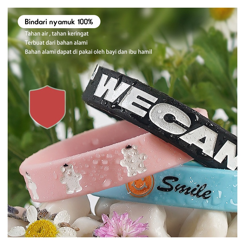 Holiven Gelang Silikon Pengusir Nyamuk Fashionable Untuk Anak dan Wanita 2pcs