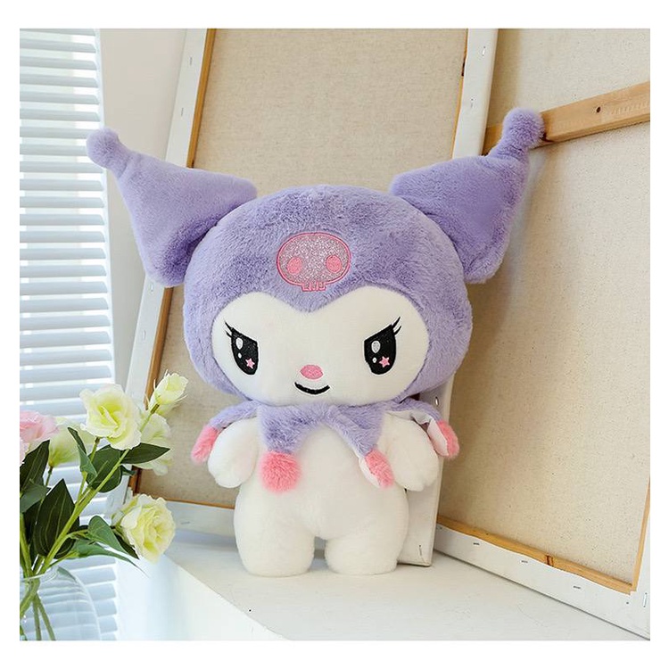 MAINAN BONEKA KUROMI MELODY CINNAMOROLL MATA GLITTER LUCU IMPOR