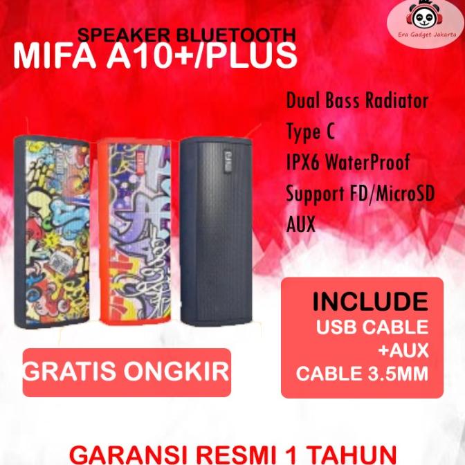 Mifa A10 Plus Speaker A10+ Bluetooth Portable 20W Ipx7 Waterproof Tws
