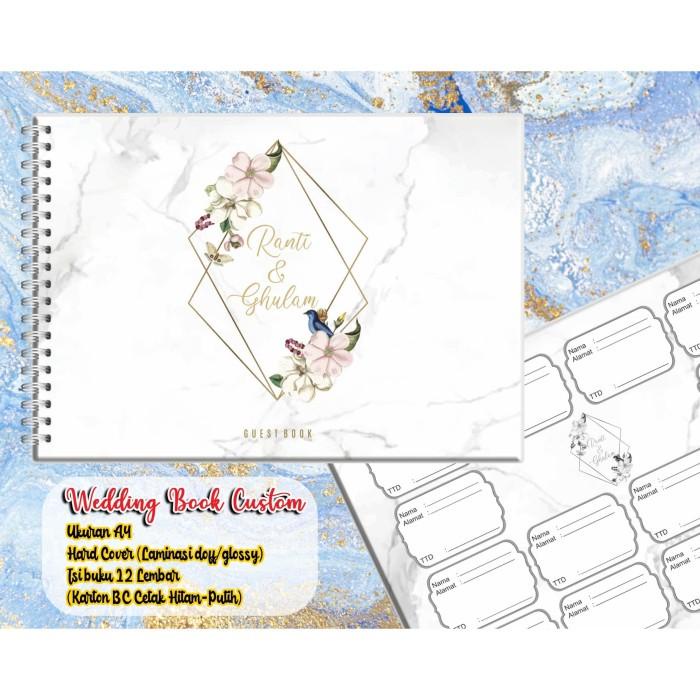 Guestbook Wedding Book / Buku Tamu Custom Hard Cover Spiral