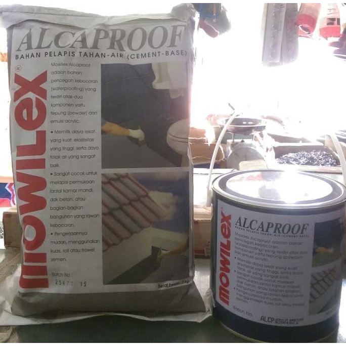 MOWILEX ALCAPROOF CEMENT BASE WATERPROOFING (5KG SEMEN+2,5LTR CAIRAN)