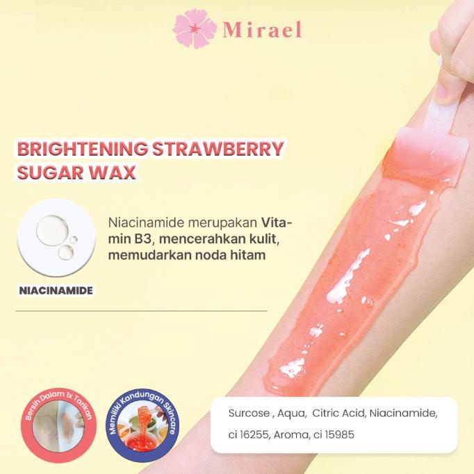 Mirael - Sugar Wax Kit (Sugar Wax Jar 210ml, Kain Wax, Spatula)