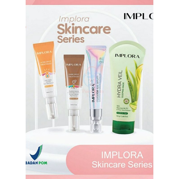 NEW IMPLORA Skincare Series Sleeping Mask, Eye Serum, Acne Spot &amp; Dark Spot