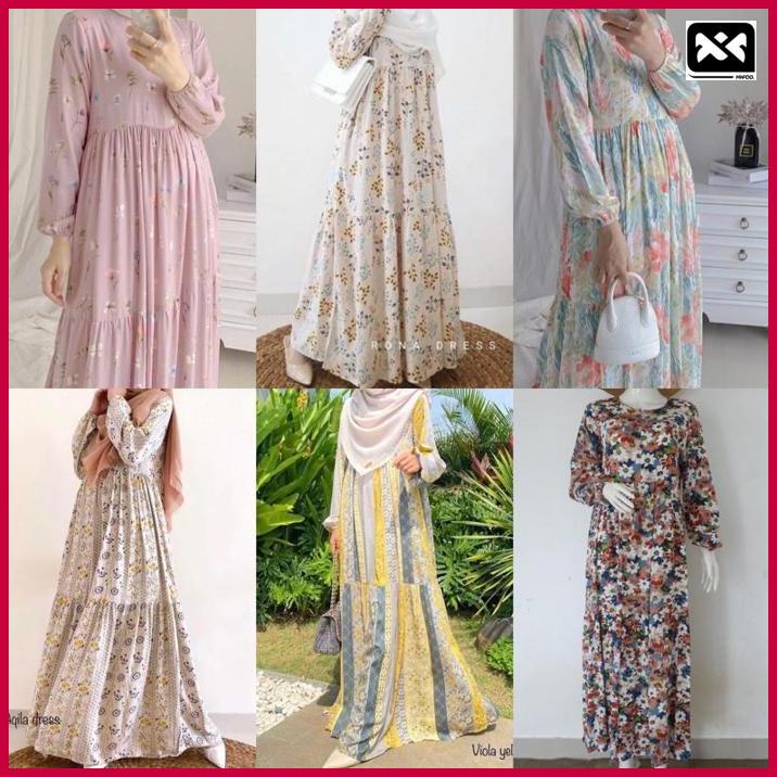 Bestseler Dress Rayon / Gamis Rayon Premium / Dress Busui / Homey Dress / Butik Chlaris | Asli
