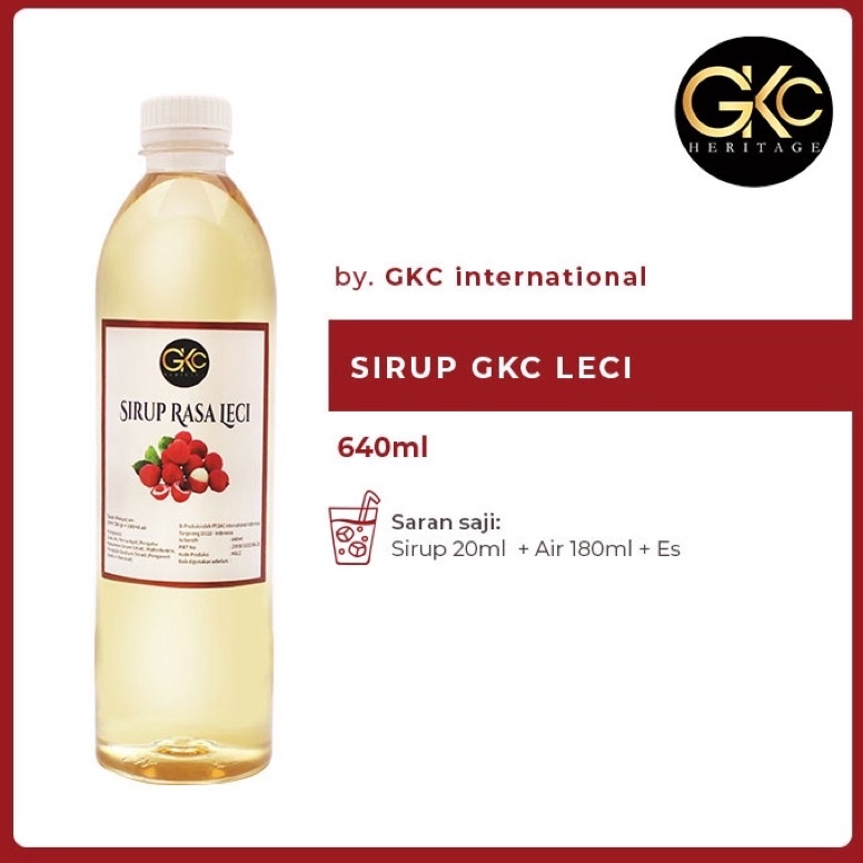 

Paling Diminati.. Gkc Heritage Sirup Leci - Syrup Lychee 640ml 48