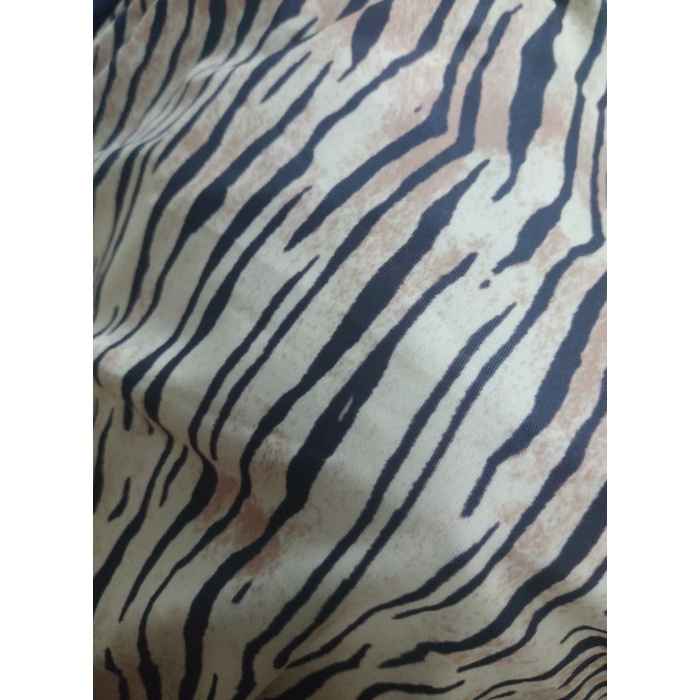 Terlaris Kain Spandex Lycra Doff Motif Harimau Tiger Macan Stretch Spandek