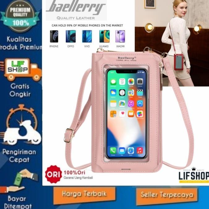 Tas Selempang Wanita Baellerry 5081 Ori Dompet Hp Kulit Asli Premium