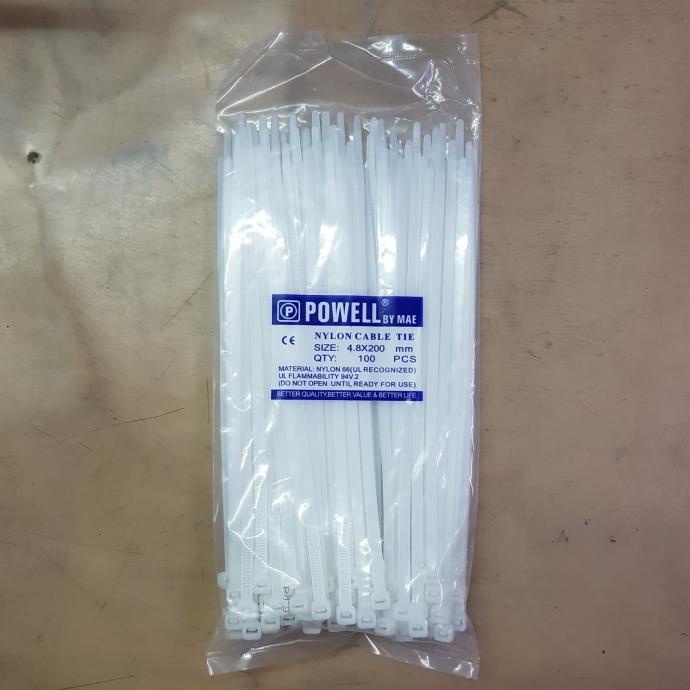 

*#*#*#] Powell Kabel / Cable Ties / Tie 20 cm / 4.8 x 200 mm Putih