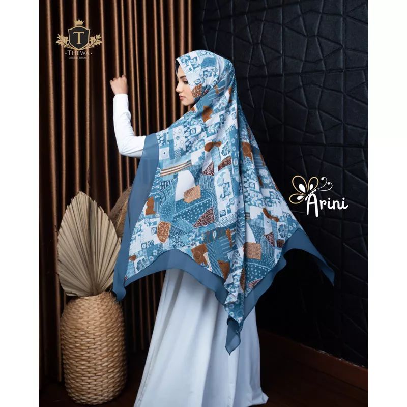 Khimar Syari Motif Thewa Hijab "ARINI"