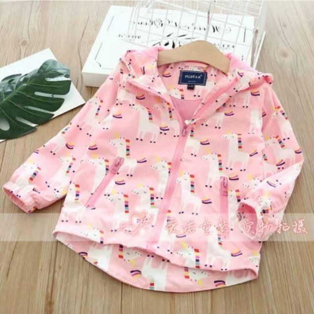 Jacket / Jaket Parasut Anak Motif Kartun