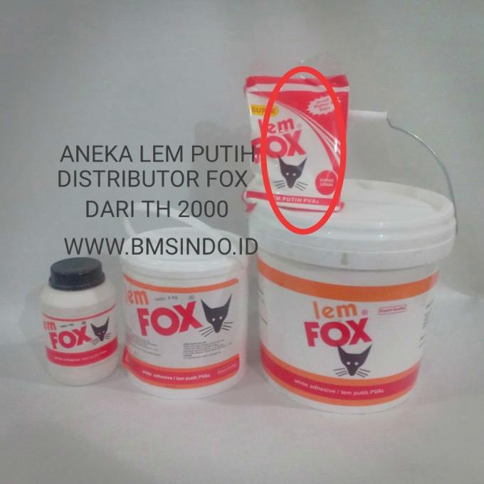 

\"\"\"\] LEM PUTIH FOX / FOX PUTIH PVAC KANTONG MERAH 700 gram