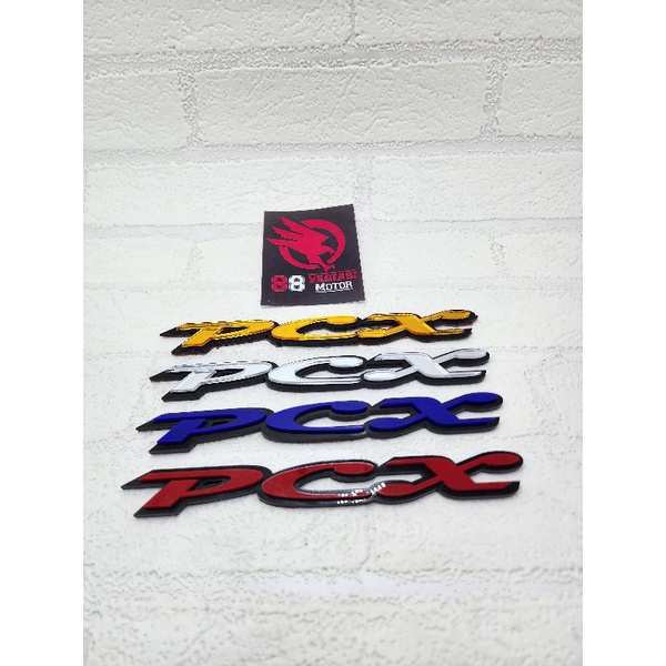 Emblem Akrilik Honda PCX - Emblem Logo PCX free double tape