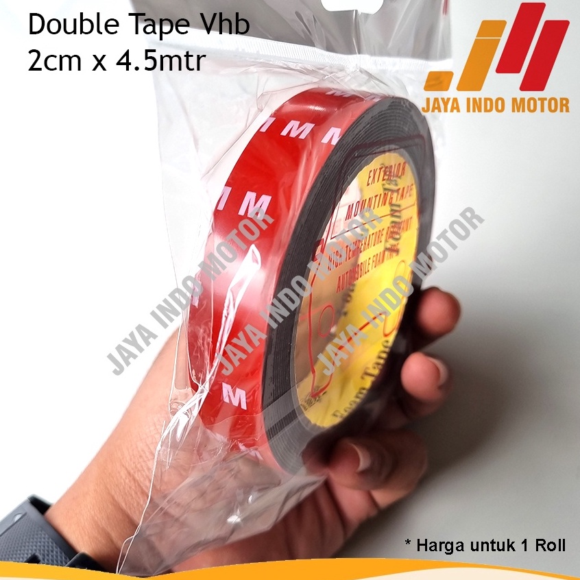 

[KODE KLAMT] Double tape VHB Merah 22mm x 4.5mtr Serupa 3M