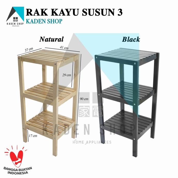 Rak Kayu Susun 3