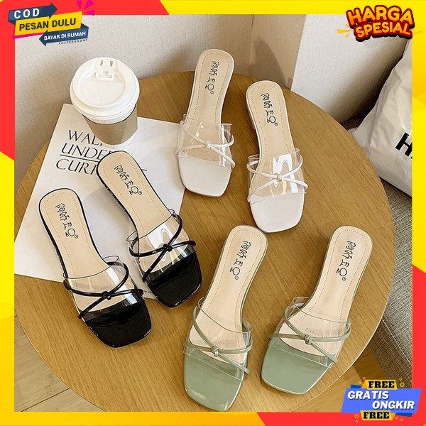 High Heels Remaja Wanita Kekinian Hils Kantoran Highils Terbaru Mewah Sandal Haihils Murah Heals Pes