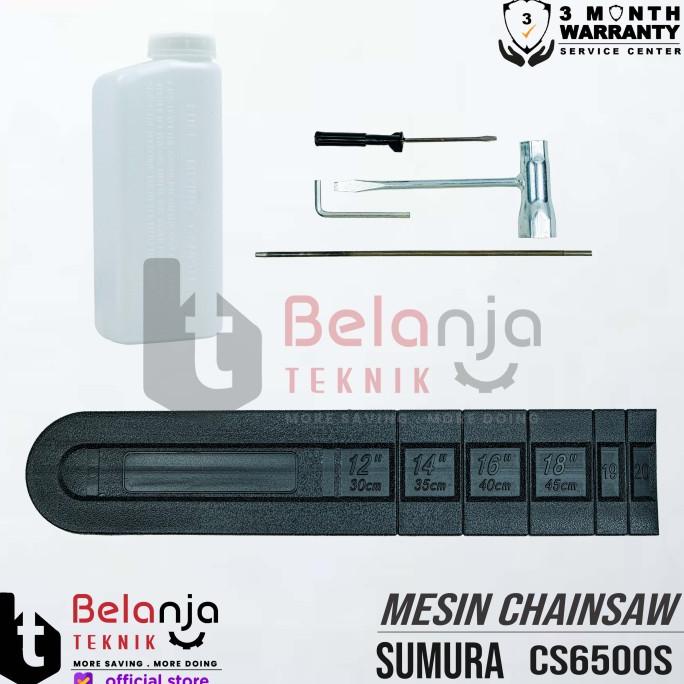 SUMURA Chainsaw CS 6500 S Mesin Gergaji Rantai CS6500S 22 Inch TERMURA