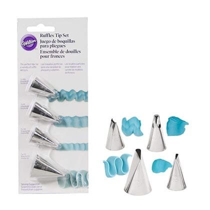 

Wilton Ruffles Tip Set Of 4pcs (Tip 100,86,102 dan 125)