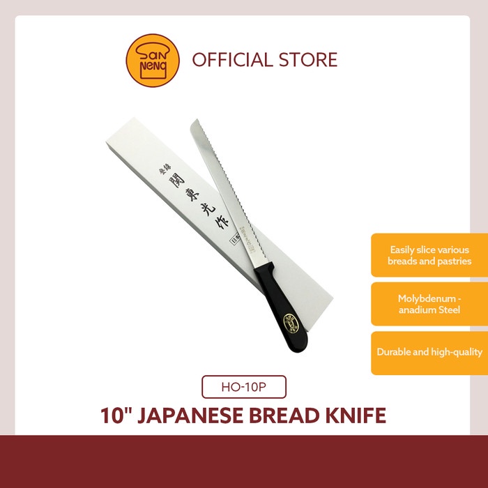 

Sanneng HO-10P - Bread Knife Japanese / Pisau Roti Japan 38cm