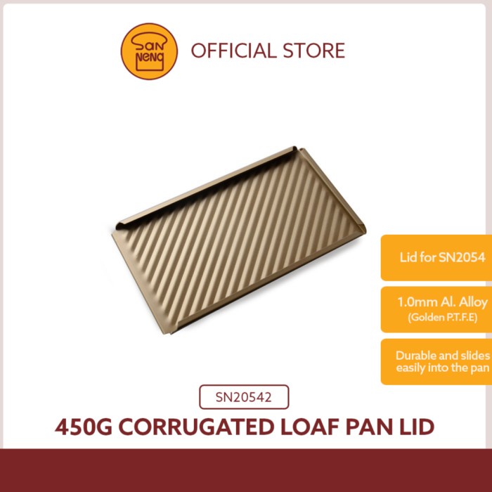 

Sanneng SN20542 - Lid Loaf Pan Non Stick 450gr Tutup Loyang SN2054