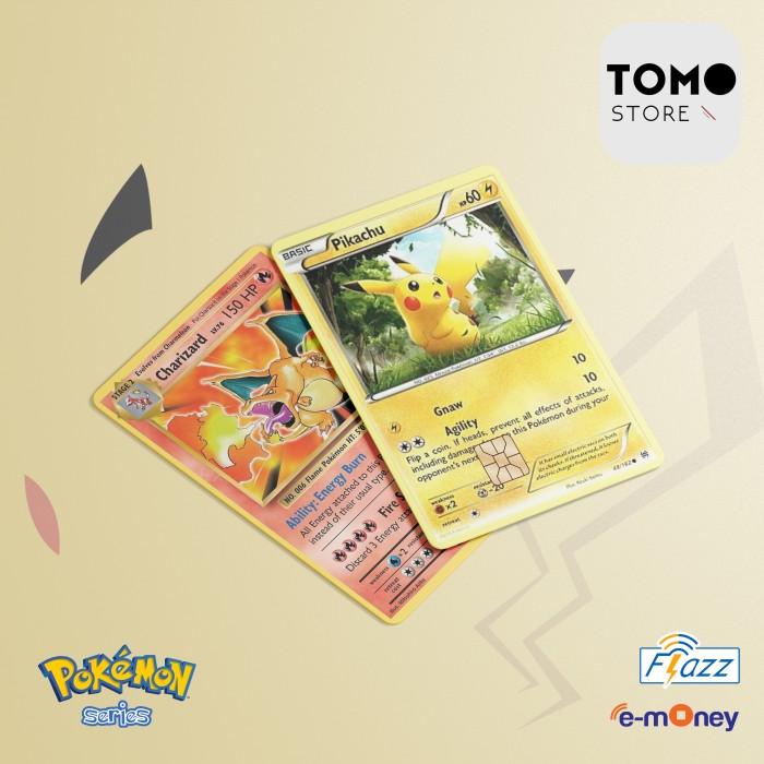Custom Pokemon Card - Uang Elektronik Kartu Flazz Bca Gen 2/ Emoney Mandiri