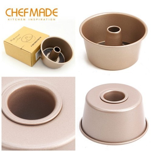 

Chefmade WK9032-4 - Loyang Chiffon 4inch / 10.2cm Mini Angel Pan isi 4