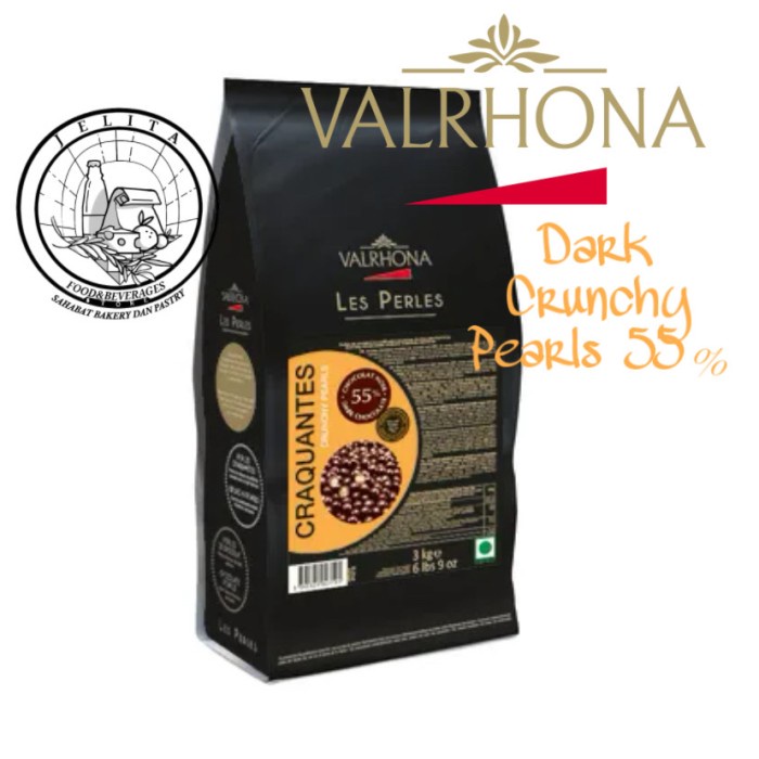 

Valrhona Dark chocolate CRUNCHY PEARLS 55% 3kg