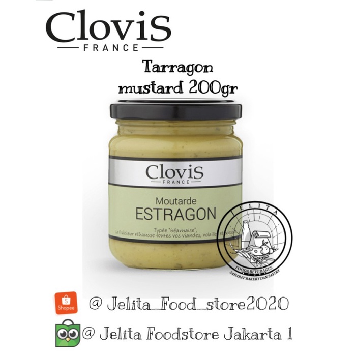 

Clovis Tarragon mustard 200gr France