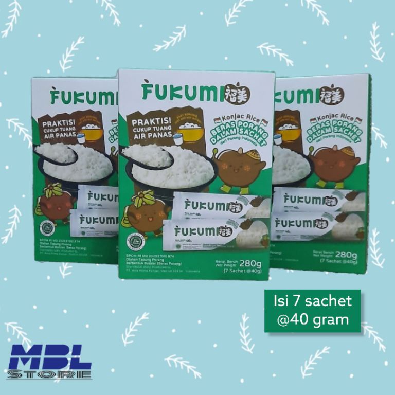 

Sudah READY.. Fukumi Beras Porang dalam sachet 280grm HRM
