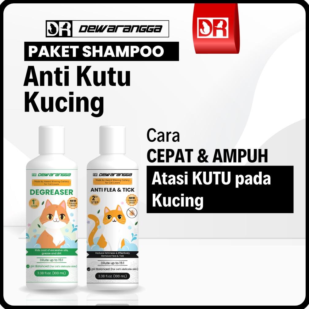 Terbaru Paket Shampo Anti Kutu Kucing Dewarangga - Shampo Kucing Anti Kutu