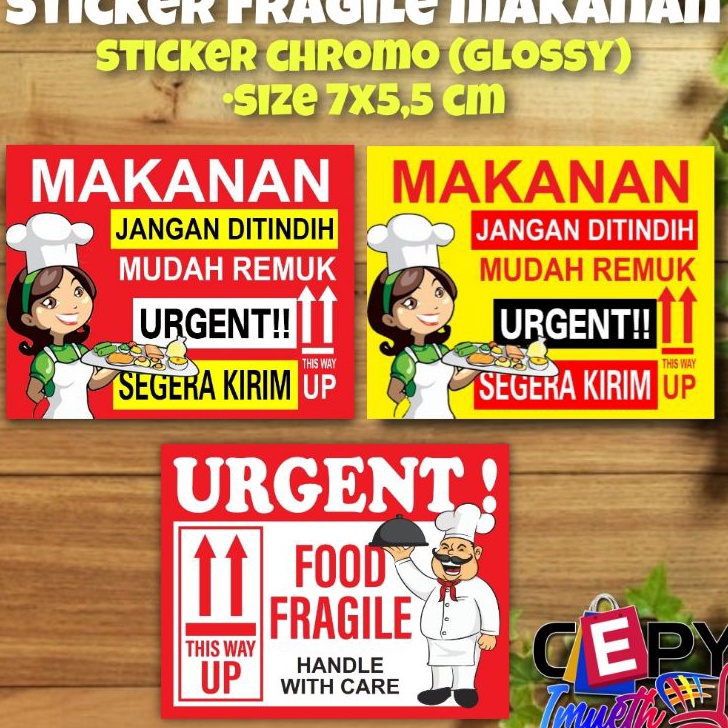 

7r✱Terupdate (100 PCS) STIKER PENGIRIMAN/STIKER FRAGILE MAKANAN/STIKER LABEL PENGIRIMAN OLSHOP MURAH J93 ➬