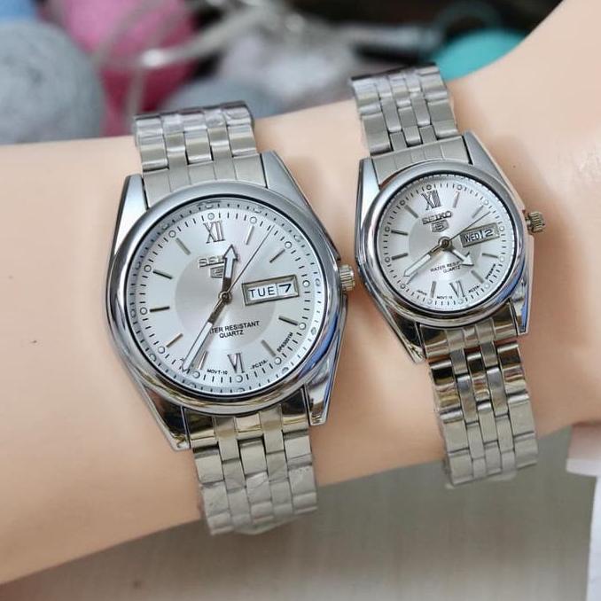 Terbaru Jam Couple Seiko Sepasang Anti Air Tanggal Hari Jam Tangan Cw Seiko