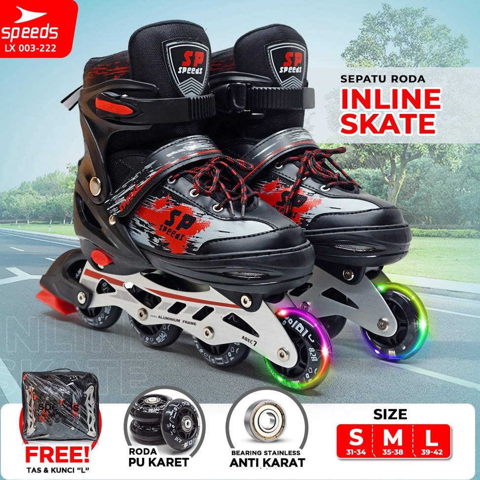 79 SPEEDS Sepatu Roda Anak / Remaja / Dewasa Inline Roller Skate Roda Karet Roller Skate 003 Model T