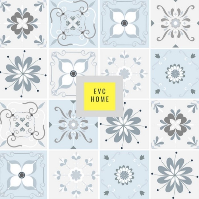 Terlaris Wallpaper Lantai Kamar Mandi / Sticker Lantai Motif Batik Waterproof