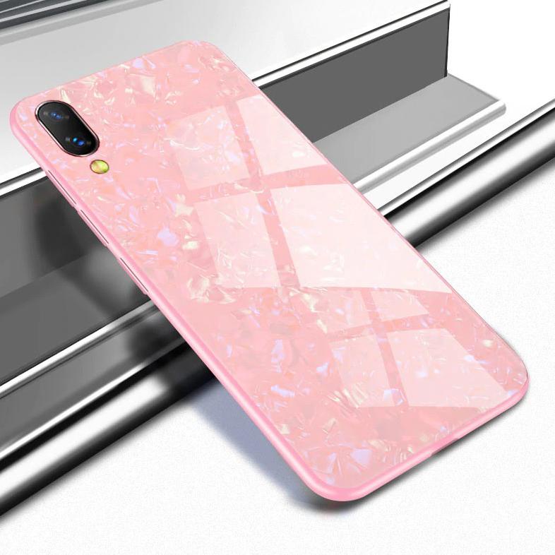 Grosir Tempered Glass Case Vivo V9 V11 V11I  V11 Pro V15 Pro Y12 Y15 Y17 Luxury Diamond Marble