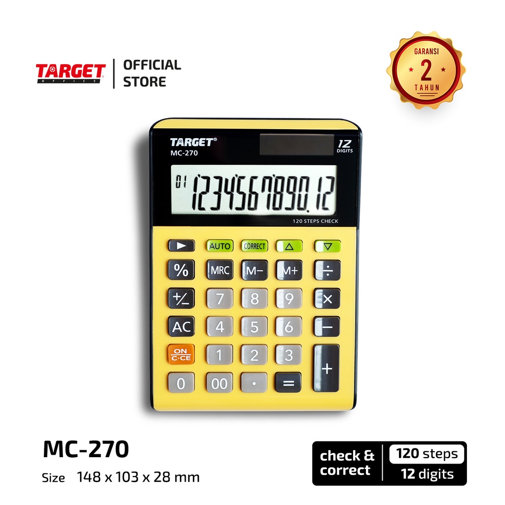 

TARGET - MC 270 - DESKTOP CALCULATOR - 12 DIGIT