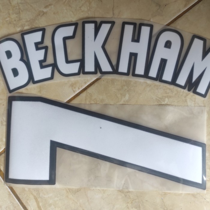 TERMURAH Nameset MU UCL 98/99 #7 BECKHAM REMAKE HK MURAH