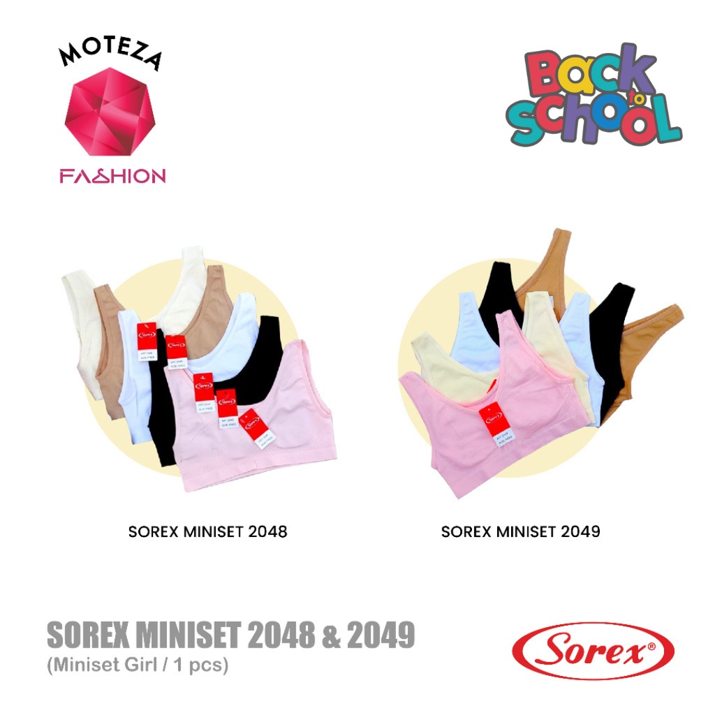 Sorex Miniset Pakaian Dalam / Bra Rajut BH ABG Anak Remaja Dewasa Perempuan  - 2048 ; 2049