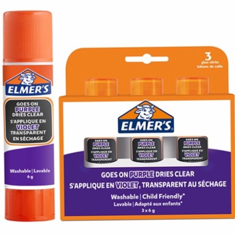 

ELMERS ELM GLUE STICK 6G BL3 PURPLE