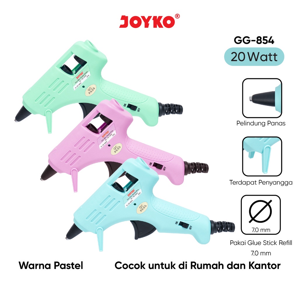 

GLUE GUN LEM TEMBAK JOYKO GG-854 PASTEL COLOR