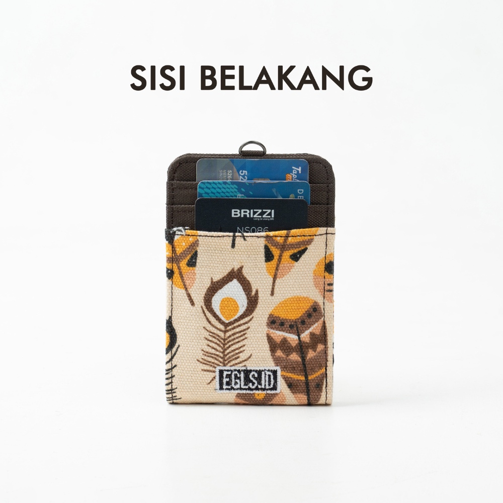 

NAME TAG ID CARD HOLDER LUKE GANTUNGAN NAMA EL KALUNG MOTIF BATIK BAHAN CANVAS