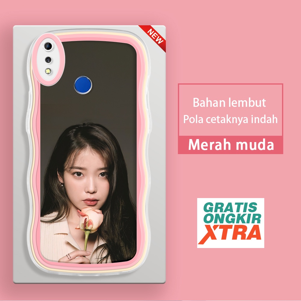 Mulia Realme 3 pro C1 C2  Casing Ponsel  Pola Album IU Korea  warna-warni gelombang batas sofe Case 