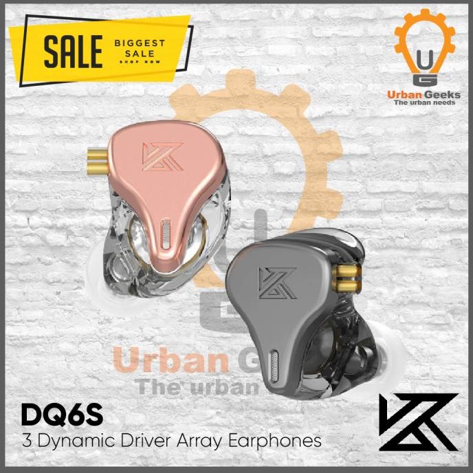 Best Seller KZ x HBB DQ6S IEM Professional Earphones HiFi Deep Bass WITH MIC