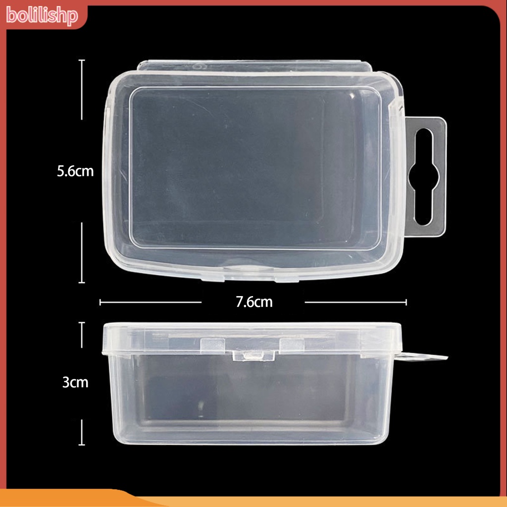 [Bolilishp] 4pcs Lure Box Kokoh Reusable Transparan Tahan Jatuh ABS Fishing Tackle Storage Box Outdoor Memancing